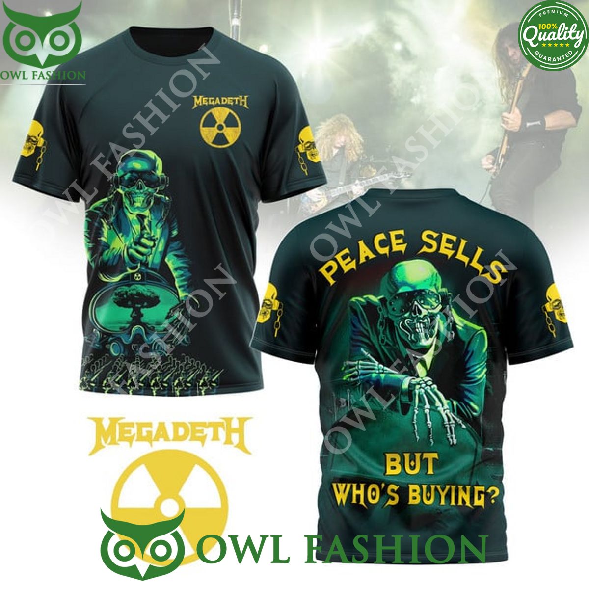 Megadeath band Peace Sells but who buying - Adult & Kids T-Shirts, Sweatshirts & Hoodies apparel design preview 1