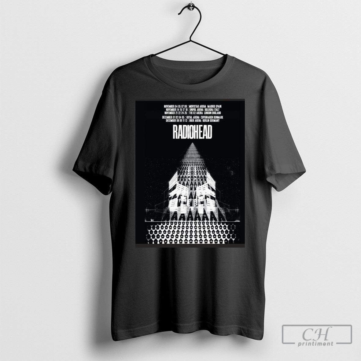 Radiohead Europe November December 2025 - Adult & Kids T-Shirts, Sweatshirts & Hoodies apparel design preview 1