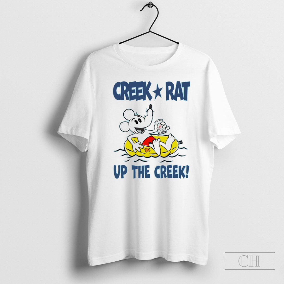 Rat Up The Creek - Adult & Kids T-Shirts, Sweatshirts & Hoodies apparel design preview 1