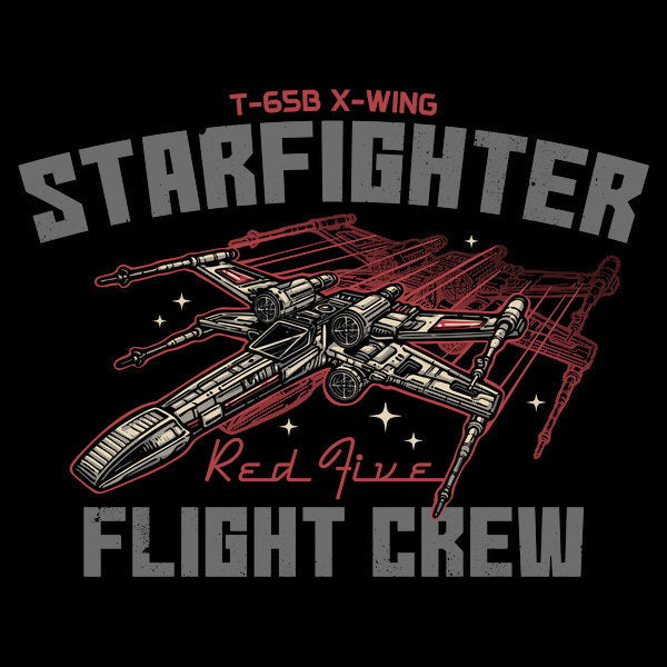 Red Five Flight Crew - Adult & Kids T-Shirts, Sweatshirts & Hoodies apparel design preview 1