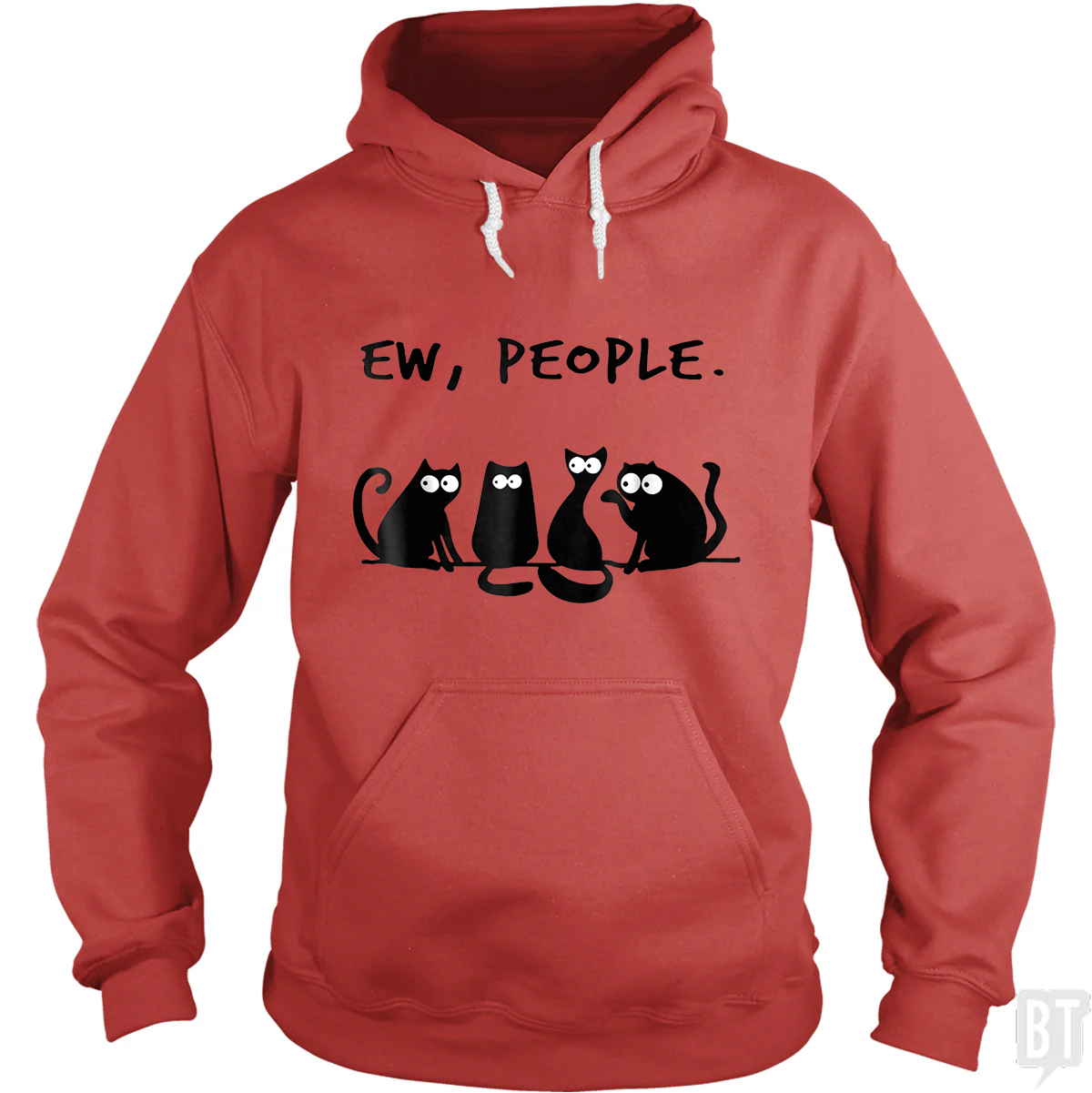 Funny Cat Ew, People - Adult & Kids T-Shirts, Sweatshirts & Hoodies apparel design preview 1