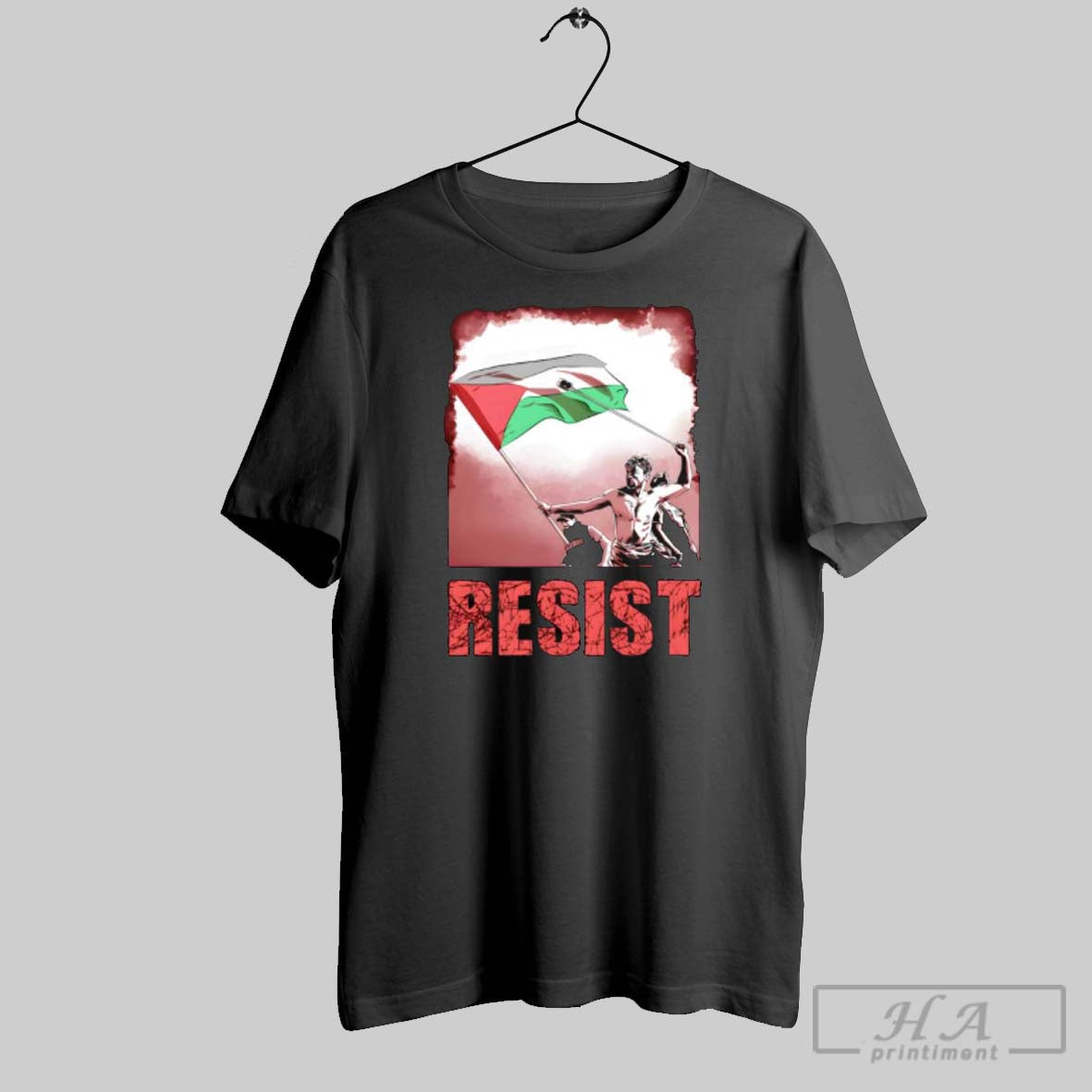 Resist Palestine Flag - Adult & Kids T-Shirts, Sweatshirts & Hoodies apparel design preview 1