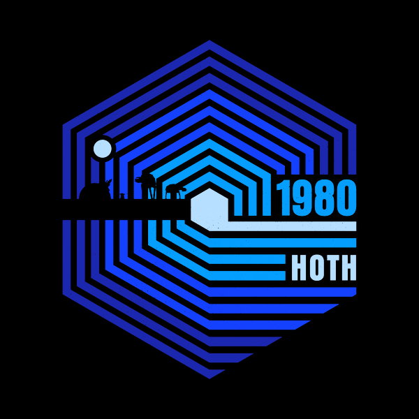 Retro Hoth - Adult & Kids T-Shirts, Sweatshirts & Hoodies apparel design preview 1