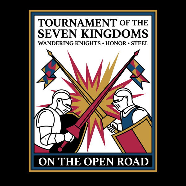 Retro Knight Duel Graphic - Adult & Kids T-Shirts, Sweatshirts & Hoodies apparel design preview 1