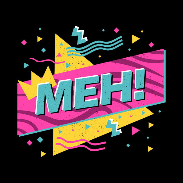 Retro Meh Memphis Style - Adult & Kids T-Shirts, Sweatshirts & Hoodies apparel design preview 1