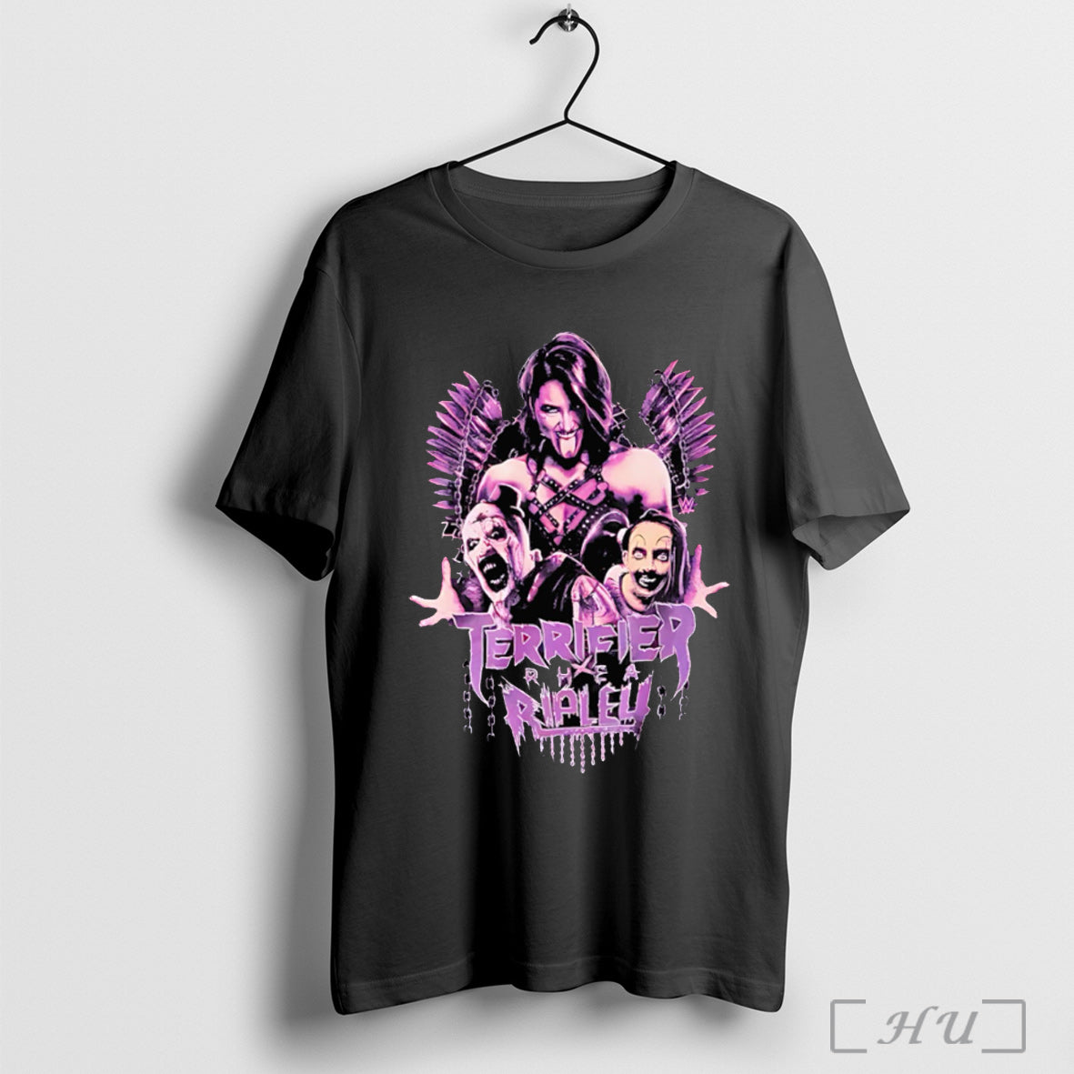 Rhea Ripley Terrifier Join Forces - Adult & Kids T-Shirts, Sweatshirts & Hoodies apparel design preview 1