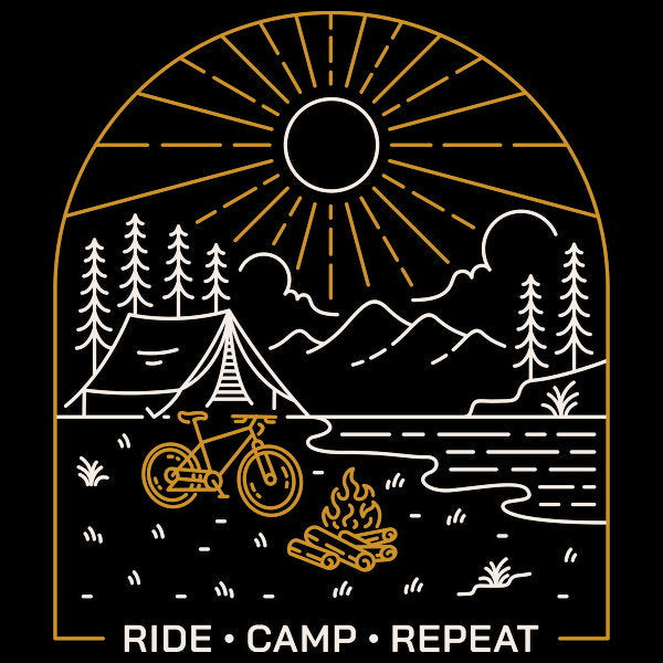 Ride Camp Repeat - Adult & Kids T-Shirts, Sweatshirts & Hoodies apparel design preview 1