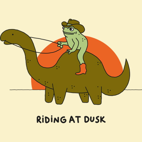 Riding At Dusk - Adult & Kids T-Shirts, Sweatshirts & Hoodies apparel design preview 1