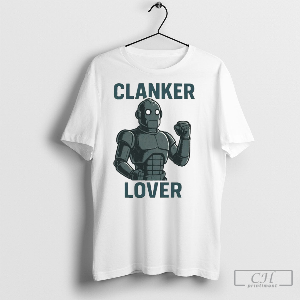 Robot Clanker Lover Meme Ringer - Adult & Kids T-Shirts, Sweatshirts & Hoodies apparel design preview 1