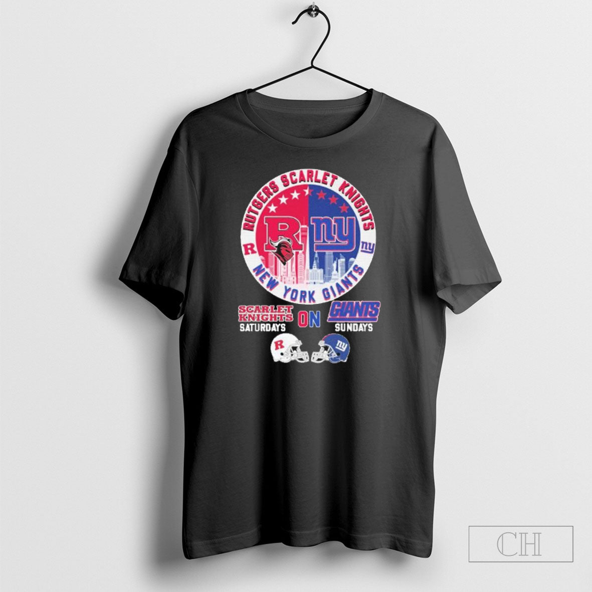 Rutgers Scarlet Knights On Saturdays And New York - Adult & Kids T-Shirts, Sweatshirts & Hoodies apparel design preview 1