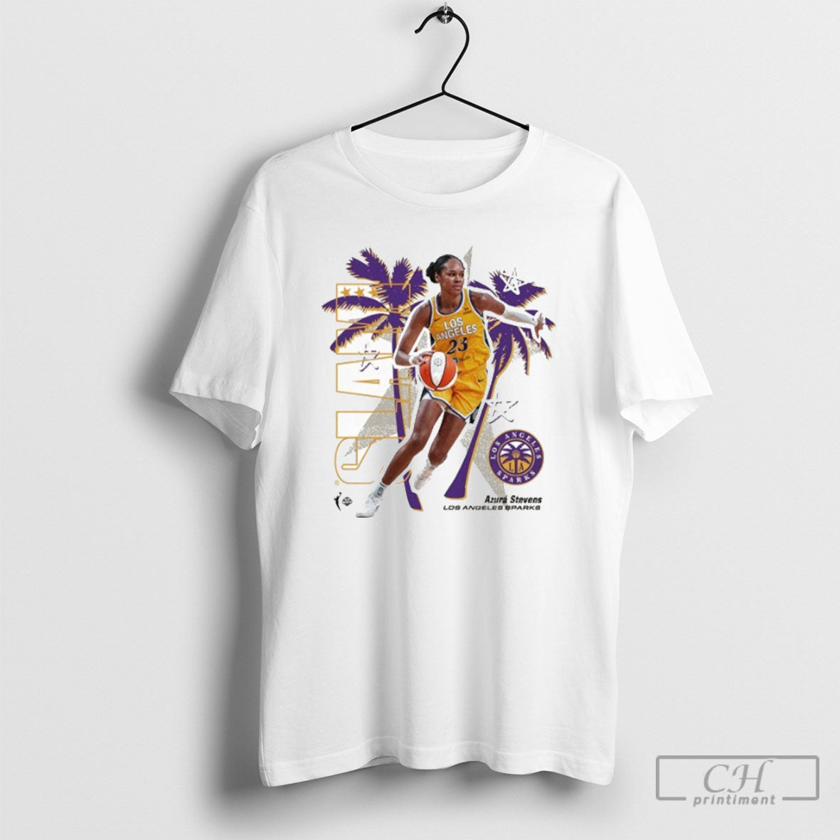Slam Los Angeles Sparks Azura Stevens - Adult & Kids T-Shirts, Sweatshirts & Hoodies apparel design preview 1