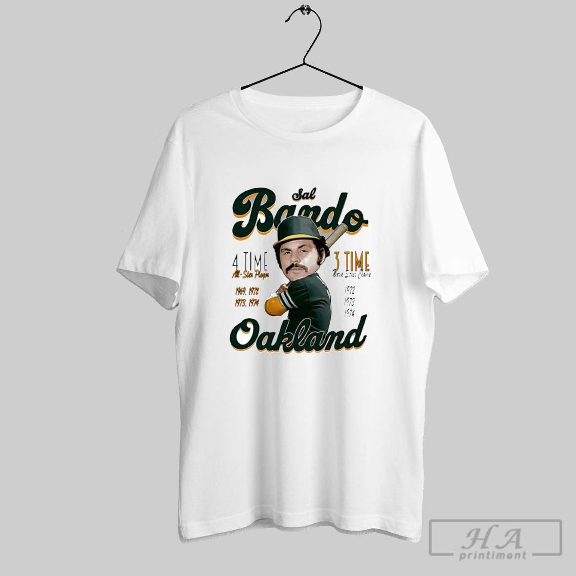 Sal Bando Oakland Comic 3 Time All Star Player - Adult & Kids T-Shirts, Sweatshirts & Hoodies apparel design preview 1