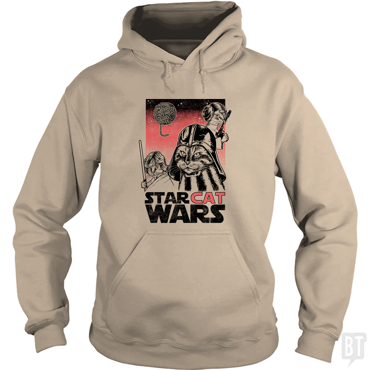 Star Cat Wars - Adult & Kids T-Shirts, Sweatshirts & Hoodies apparel design preview 1