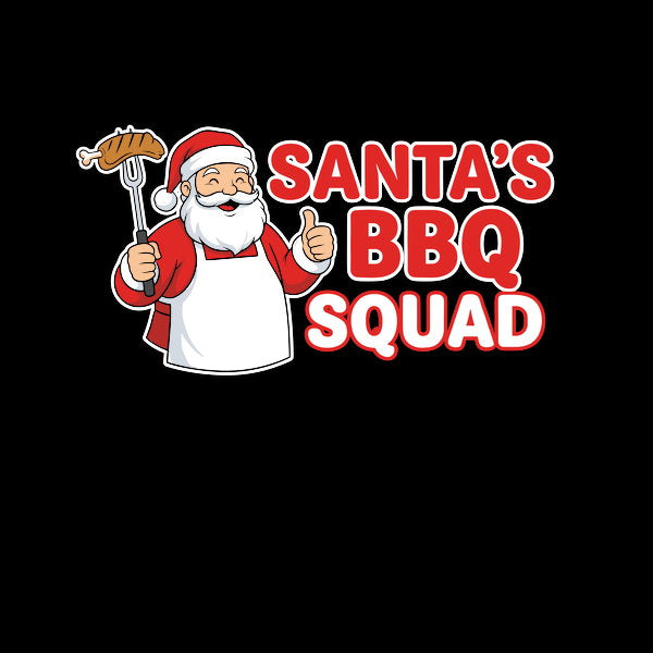 Santas Bbq Squad - Adult & Kids T-Shirts, Sweatshirts & Hoodies apparel design preview 1