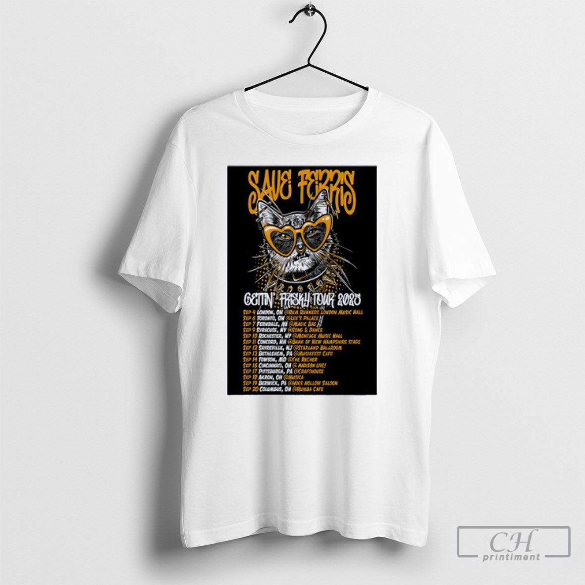Save Terris Gettin Frisky Tour 2025 Poster - Adult & Kids T-Shirts, Sweatshirts & Hoodies apparel design preview 1