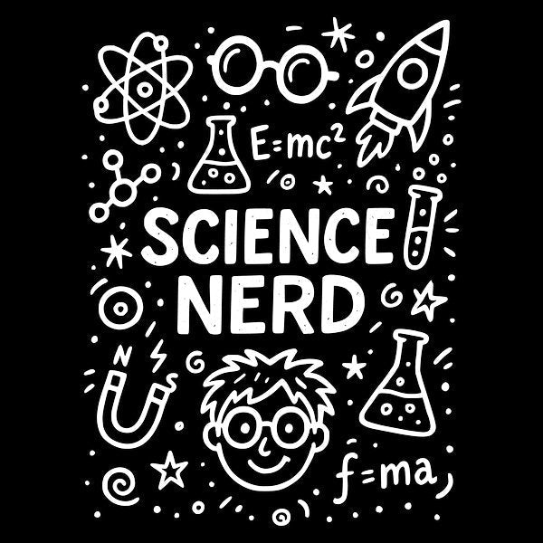 Science Nerd Atomic Lab Dark - Adult & Kids T-Shirts, Sweatshirts & Hoodies apparel design preview 1