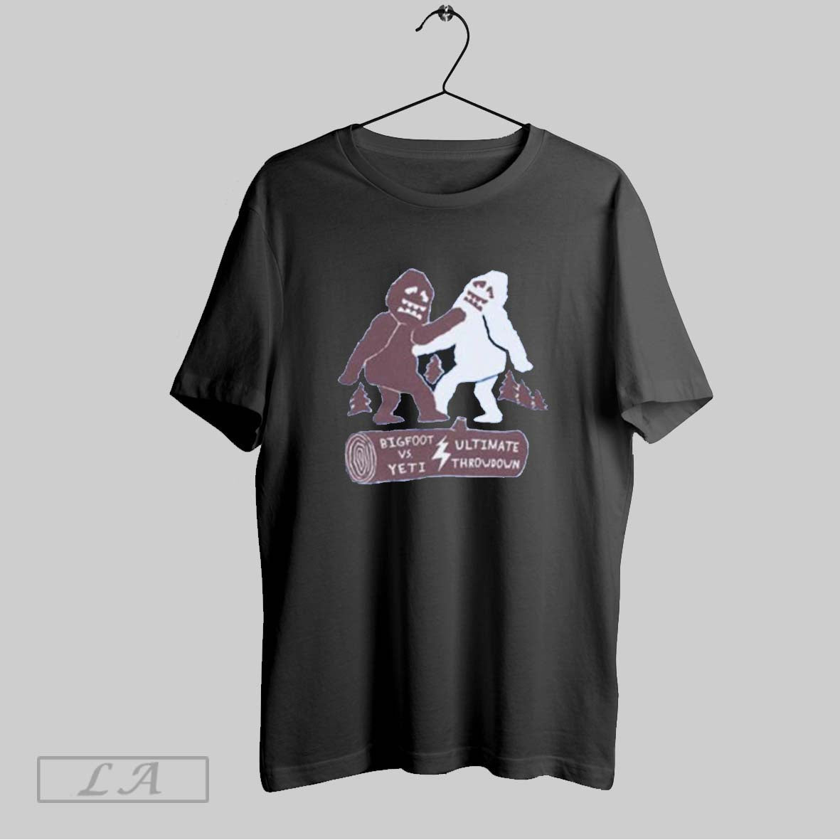 Scream Noah Foster Bigfoot Vs Yeti Ultimate Throwdown - Adult & Kids T-Shirts, Sweatshirts & Hoodies apparel design preview 1