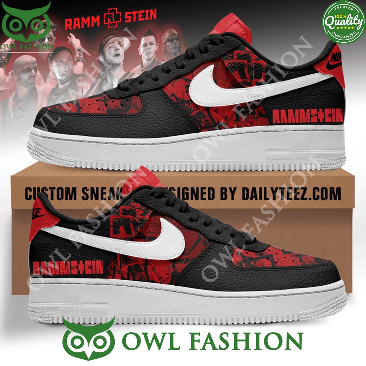 Rammstein 30th Anniversary 1994 2024 Air Force Shoes - Adult & Kids T-Shirts, Sweatshirts & Hoodies apparel design preview 1