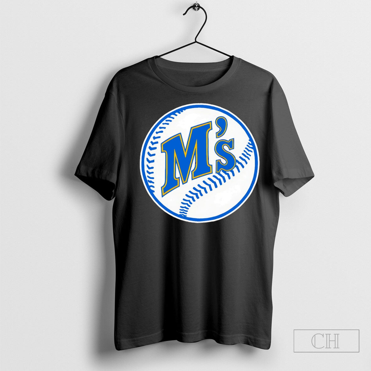 Seattle Mariners Ms Baseball Logo - Adult & Kids T-Shirts, Sweatshirts & Hoodies apparel design preview 1