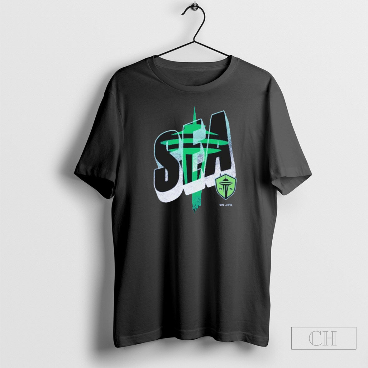 Seattle Sounders Fc Wave Bold Sea - Adult & Kids T-Shirts, Sweatshirts & Hoodies apparel design preview 1