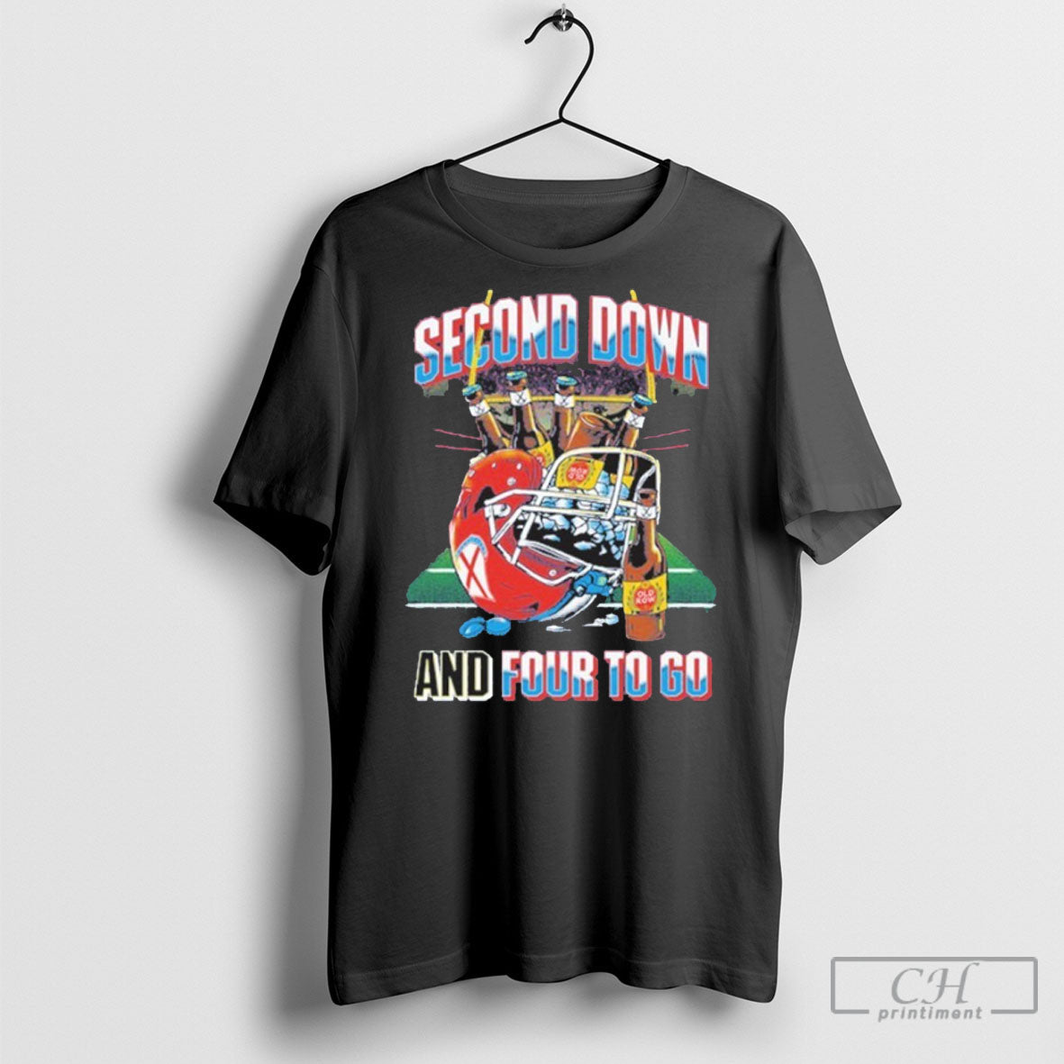 Second Down Beer And Four To Go - Adult & Kids T-Shirts, Sweatshirts & Hoodies apparel design preview 1