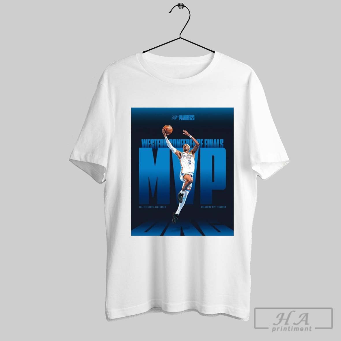 Shai Gilgeous Alexander Oklahoma City Thunder 2025 - Adult & Kids T-Shirts, Sweatshirts & Hoodies apparel design preview 1