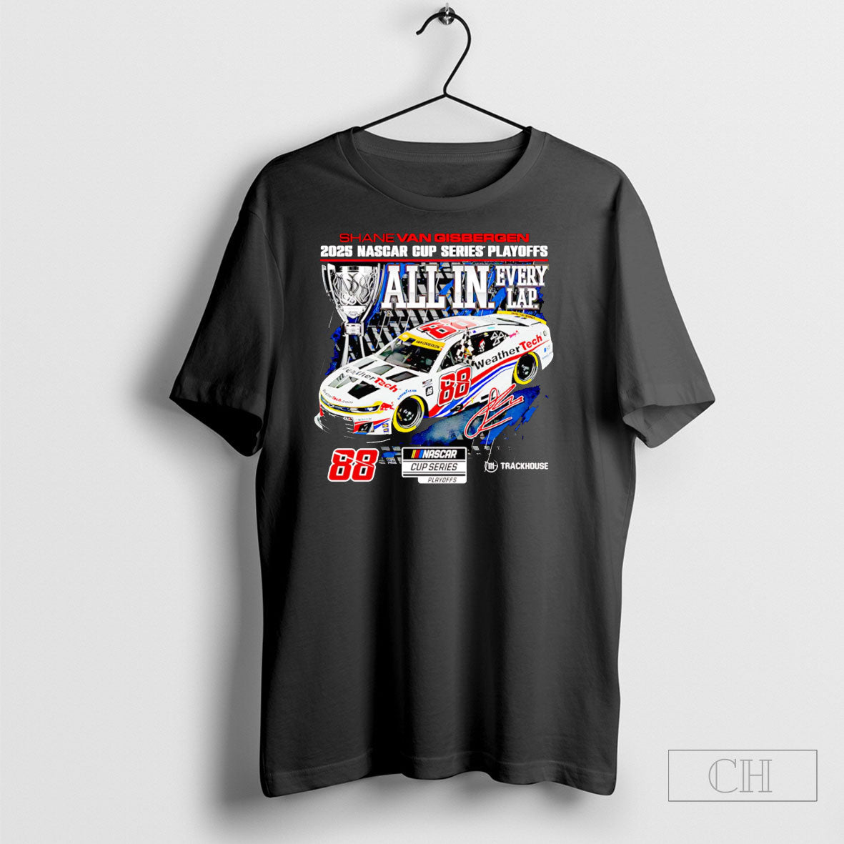 Shane Van Gisbergen 2025 Playoff Teee - Adult & Kids T-Shirts, Sweatshirts & Hoodies apparel design preview 1