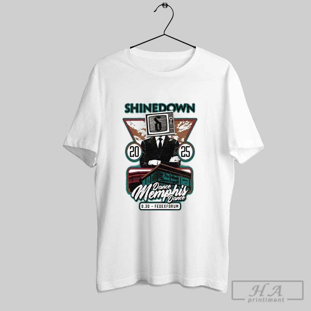 Shinedown Dance Memphis Fedexforum 8 30 2025 - Adult & Kids T-Shirts, Sweatshirts & Hoodies apparel design preview 1