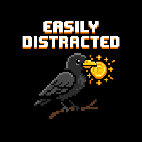 Shiny Object Collector Pixel Art - Adult & Kids T-Shirts, Sweatshirts & Hoodies apparel design preview 1