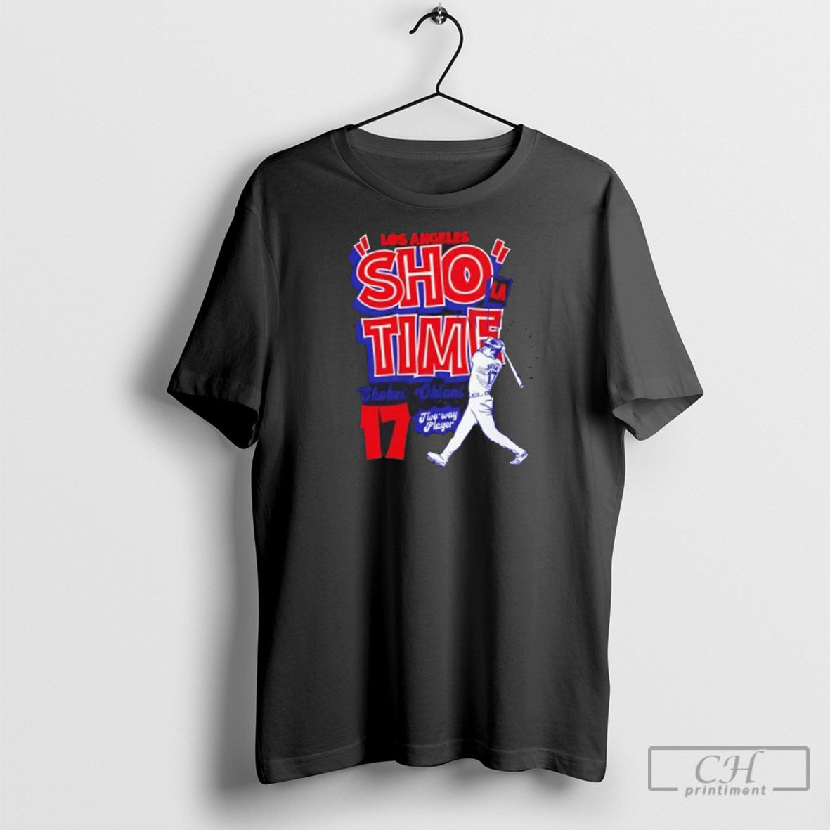 Shohei Ohtani Los Angeles Dodgers Poster Two Way - Adult & Kids T-Shirts, Sweatshirts & Hoodies apparel design preview 1