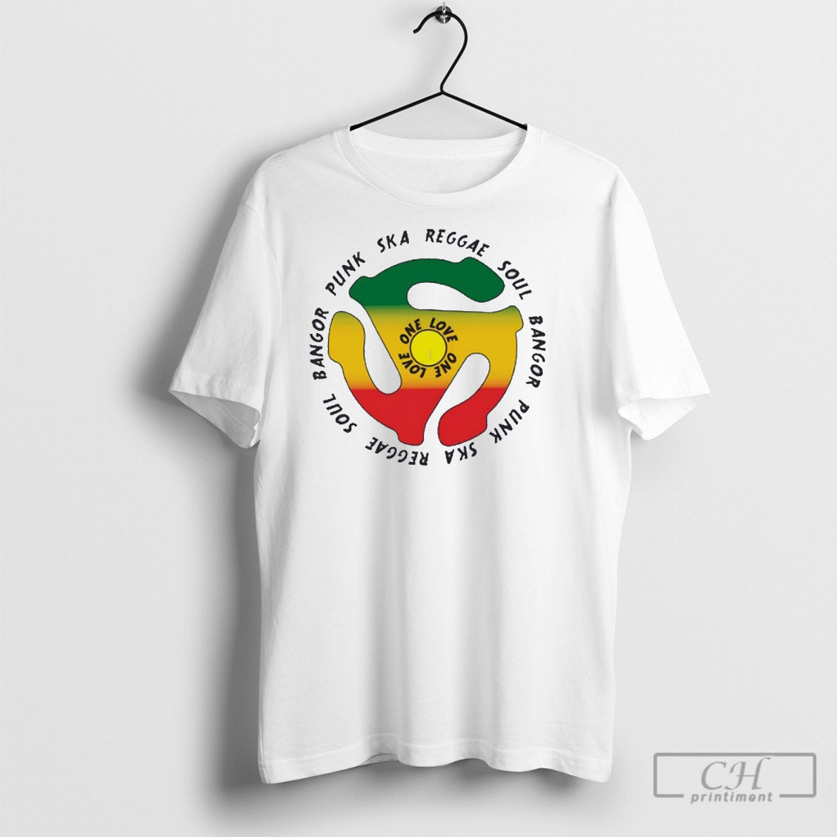 Ska Reggae Soul Punk One Love Logo - Adult & Kids T-Shirts, Sweatshirts & Hoodies apparel design preview 1