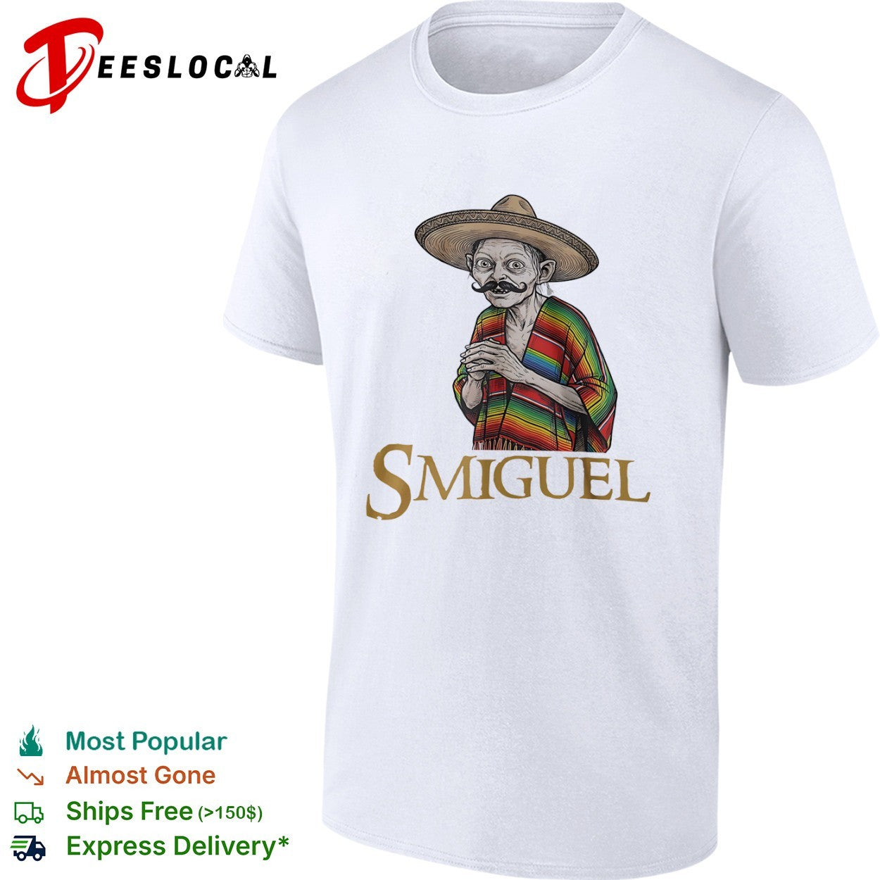 Smiguel Gollum sombrero poncho - Adult & Kids T-Shirts, Sweatshirts & Hoodies apparel design preview 1