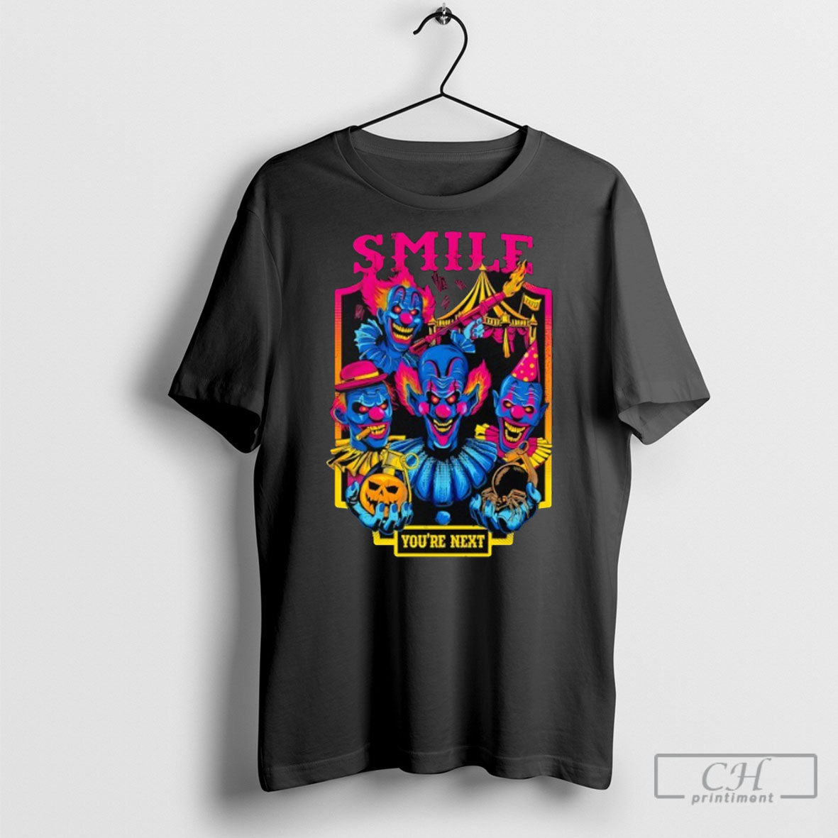 Smile Youre Next Enjoy The Show - Adult & Kids T-Shirts, Sweatshirts & Hoodies apparel design preview 1