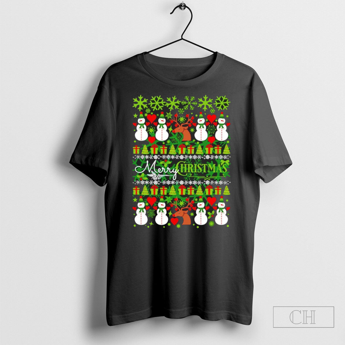 Snowman Merry Christmas Ugly Sweat - Adult & Kids T-Shirts, Sweatshirts & Hoodies apparel design preview 1
