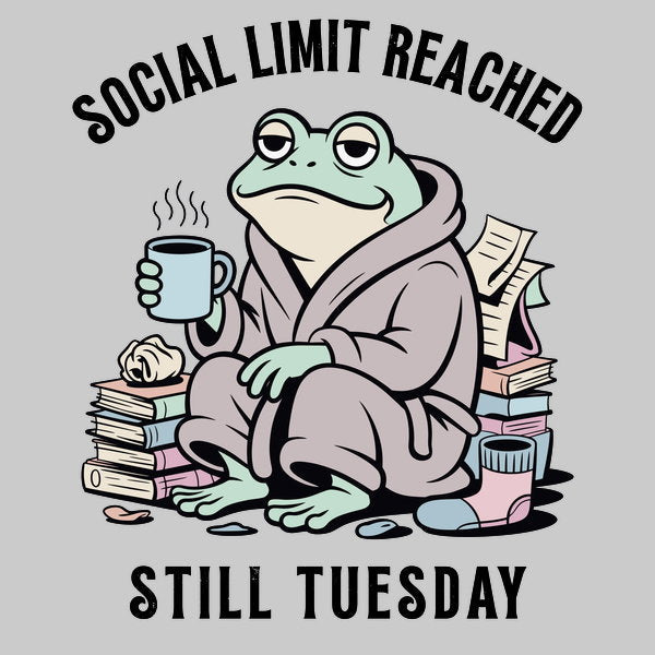 Social Limit Reached - Adult & Kids T-Shirts, Sweatshirts & Hoodies apparel design preview 1