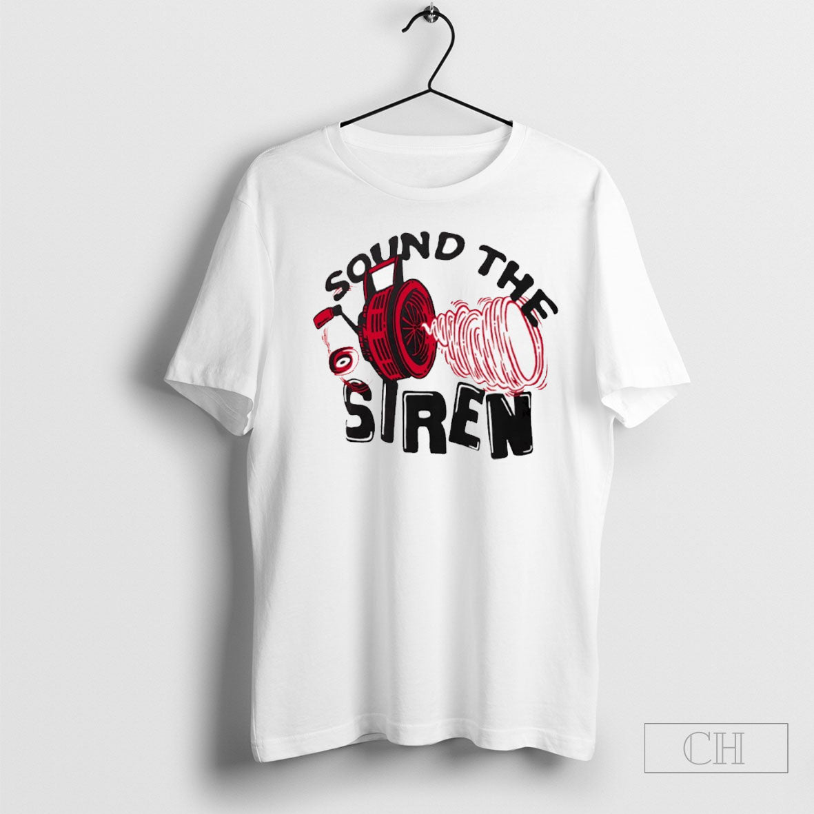 Sound The Siren Carolina Hurricanes Hockey - Adult & Kids T-Shirts, Sweatshirts & Hoodies apparel design preview 1