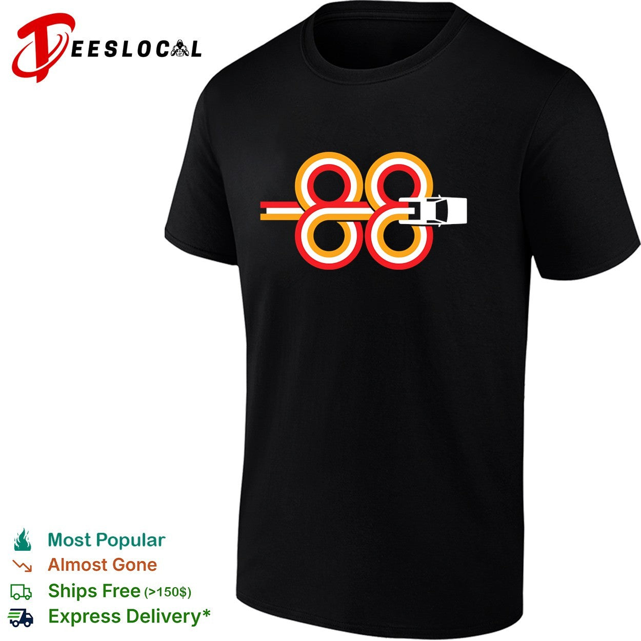 Sports car infinity loop retro racing stripes - Adult & Kids T-Shirts, Sweatshirts & Hoodies apparel design preview 1
