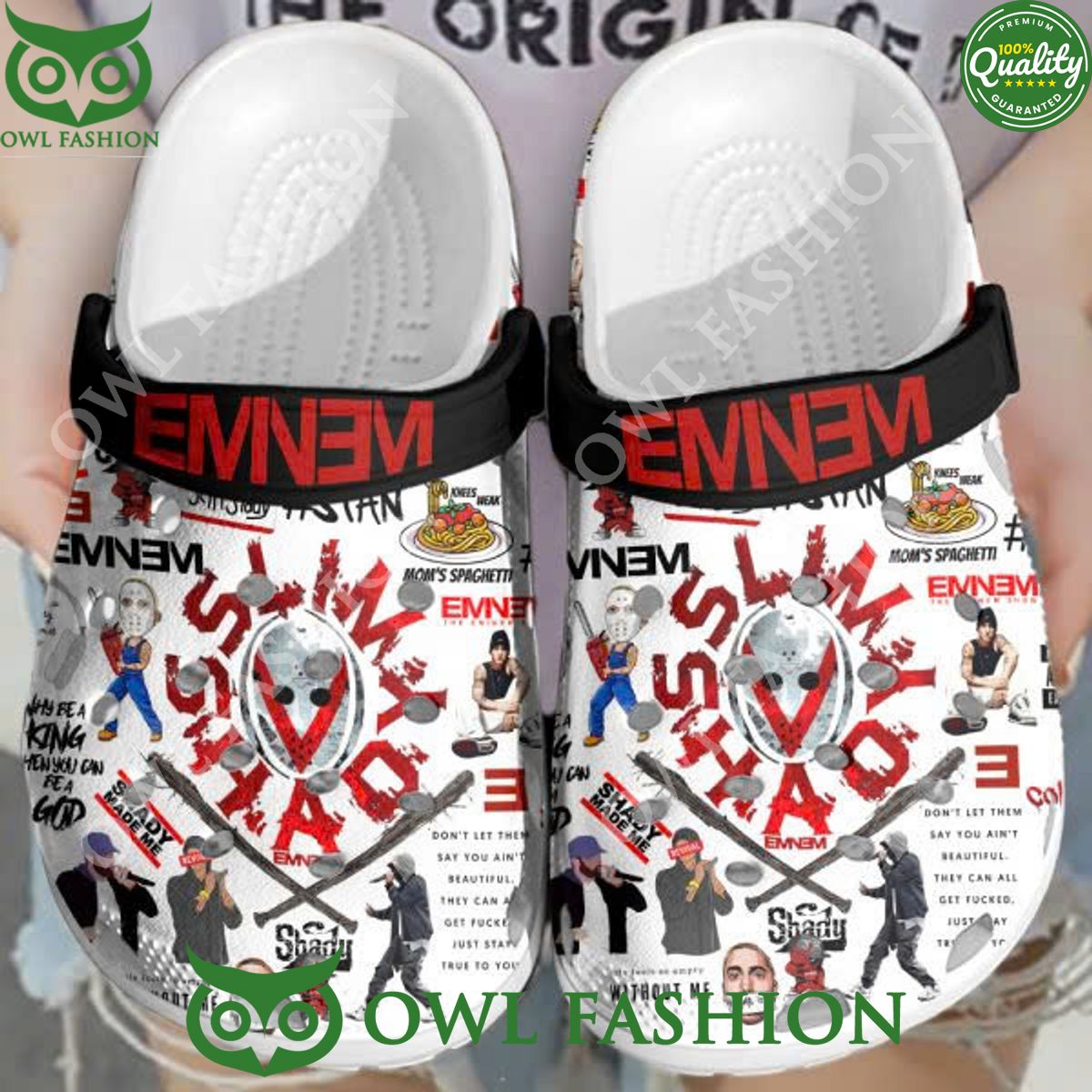 Emnem rapper and songwriter Shady without me croc - Adult & Kids T-Shirts, Sweatshirts & Hoodies apparel design preview 1