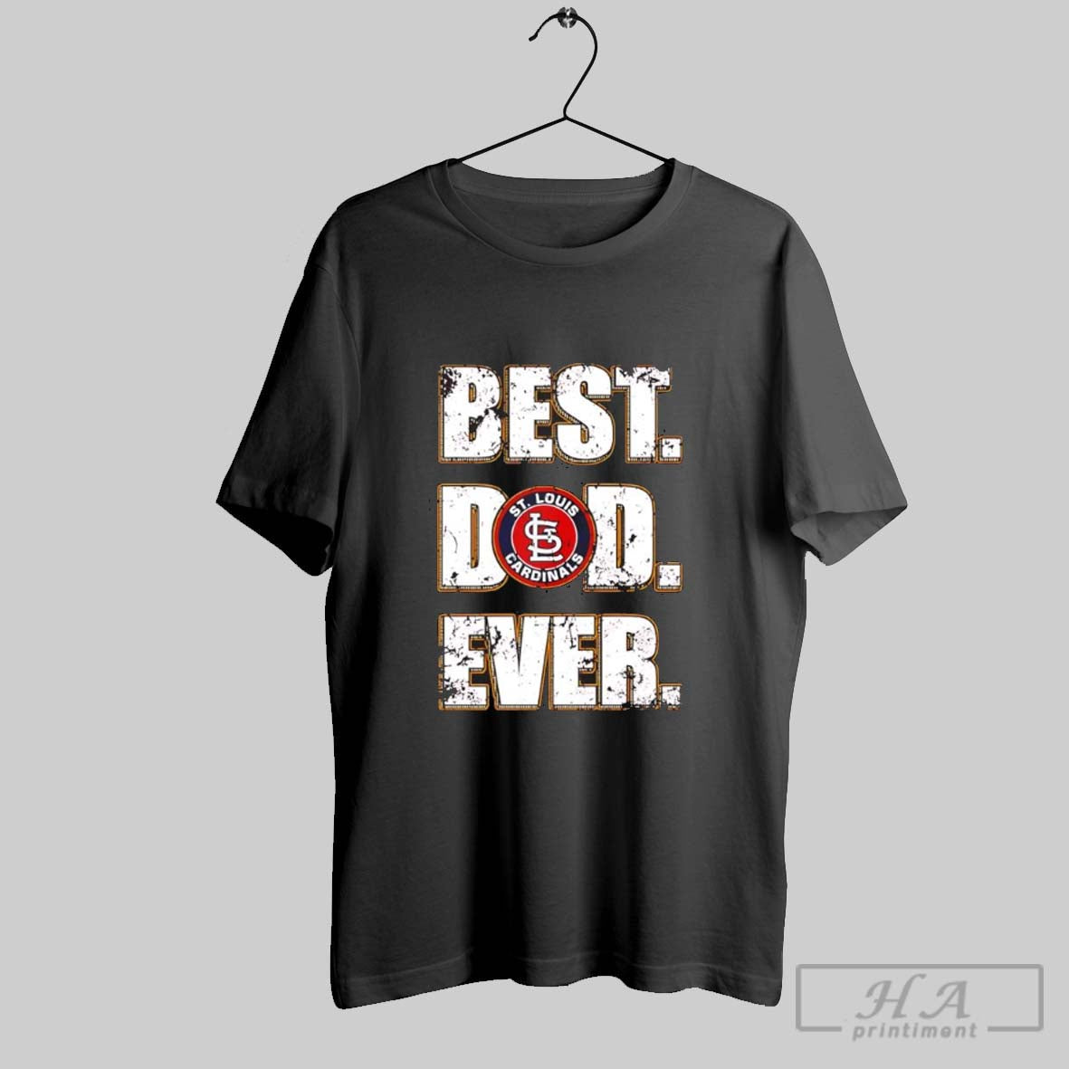 St Louis Cardinals Best Dad Ever - Adult & Kids T-Shirts, Sweatshirts & Hoodies apparel design preview 1