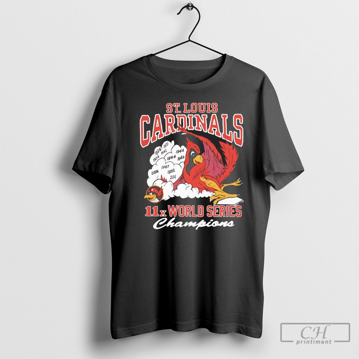St Louis Cardinals 11x Time World Series Champions - Adult & Kids T-Shirts, Sweatshirts & Hoodies apparel design preview 1