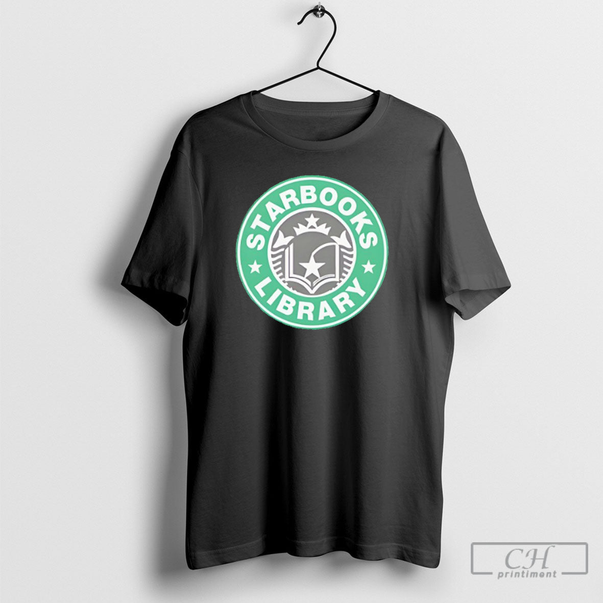 Starbooks Library Logo Parody - Adult & Kids T-Shirts, Sweatshirts & Hoodies apparel design preview 1