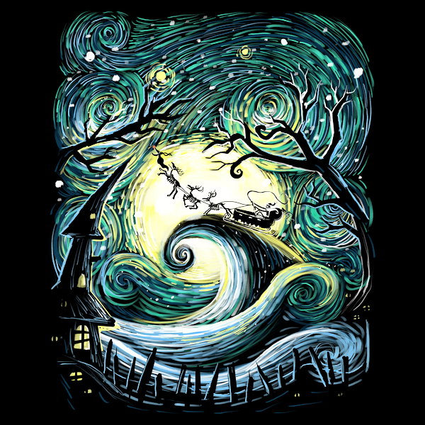 Starry Nightmare 4 - Adult & Kids T-Shirts, Sweatshirts & Hoodies apparel design preview 1