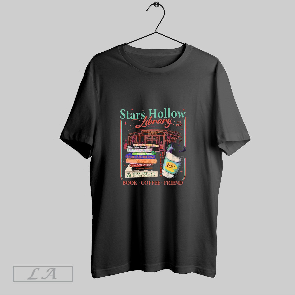 Stars Hollow Library Gilmore Girls Est 1927 Vintage - Adult & Kids T-Shirts, Sweatshirts & Hoodies apparel design preview 1