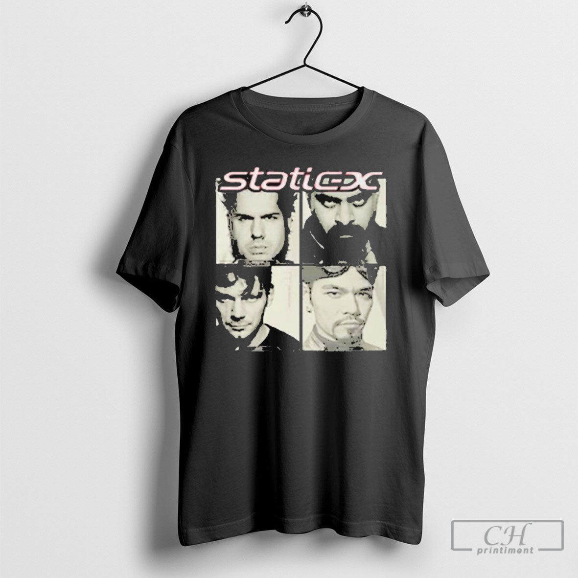 Static X Wdt Square Faces - Adult & Kids T-Shirts, Sweatshirts & Hoodies apparel design preview 1