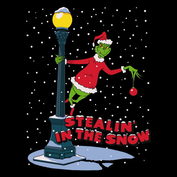 Stealin In The Snow - Adult & Kids T-Shirts, Sweatshirts & Hoodies apparel design preview 1