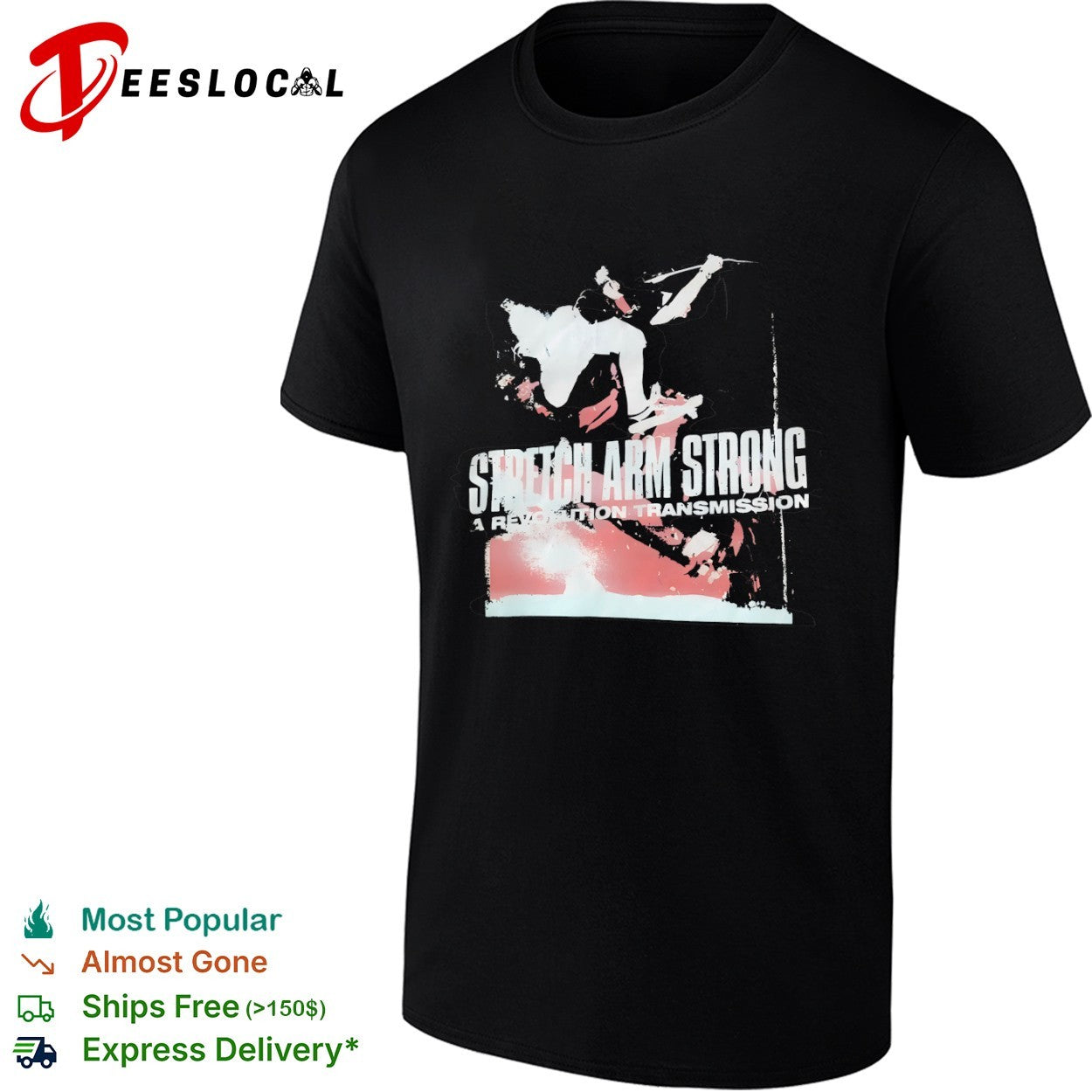 Stretch Arm Strong a Revolution Transmission - Adult & Kids T-Shirts, Sweatshirts & Hoodies apparel design preview 1