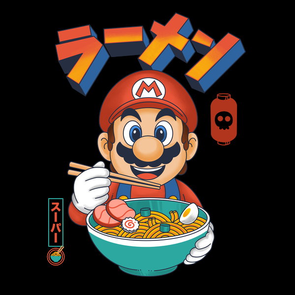 Super Ramen 2 - Adult & Kids T-Shirts, Sweatshirts & Hoodies apparel design preview 1