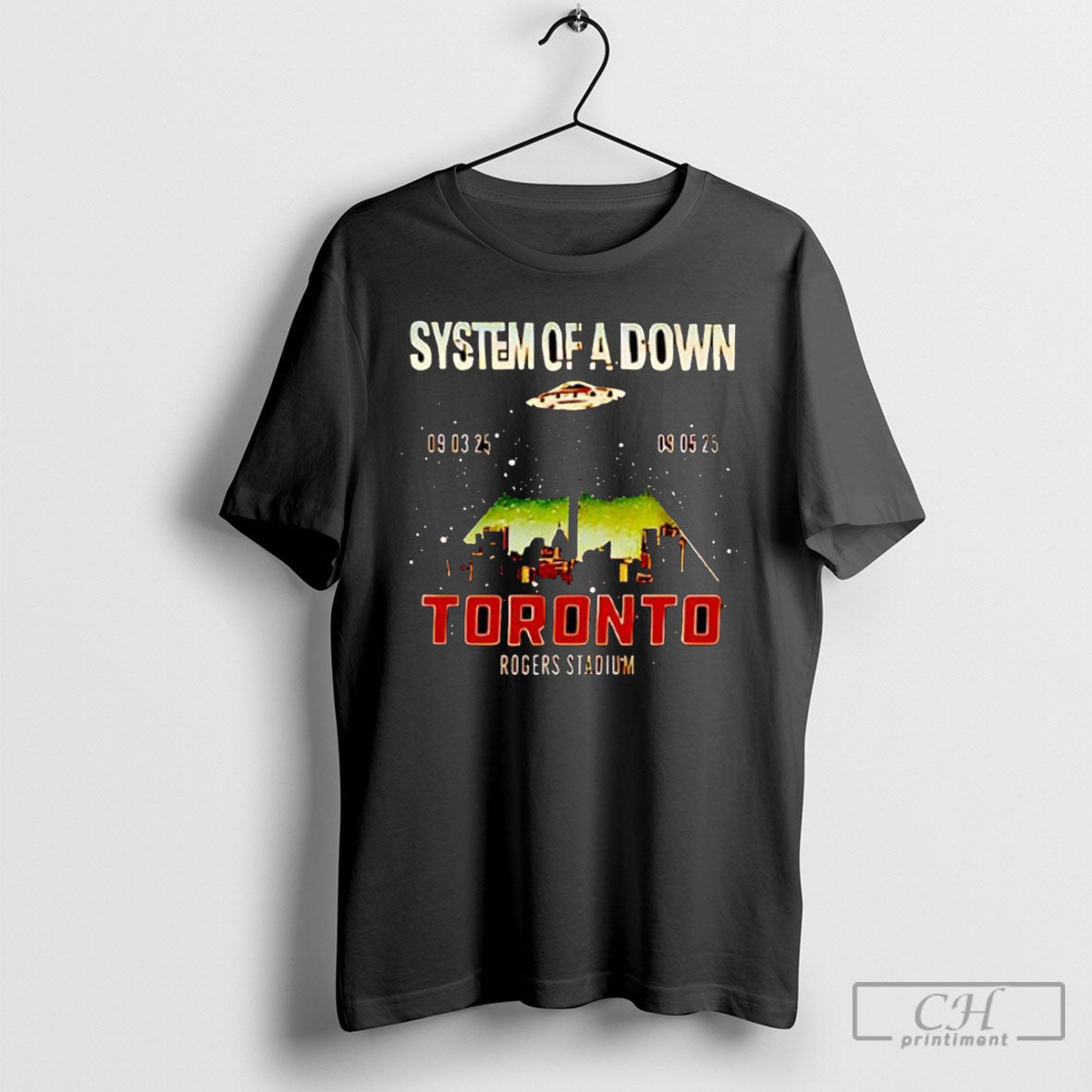 System Of A Down North America Tour 2025 At Rogers - Adult & Kids T-Shirts, Sweatshirts & Hoodies apparel design preview 1