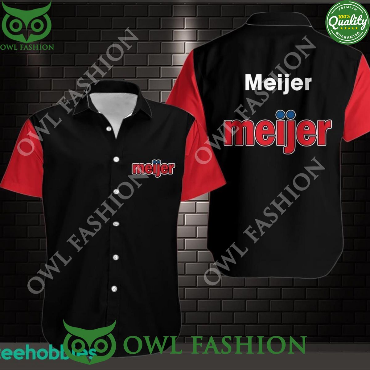 Meijer Supermarket Chain Limited Hawaiian Shorts - Adult & Kids T-Shirts, Sweatshirts & Hoodies apparel design preview 1