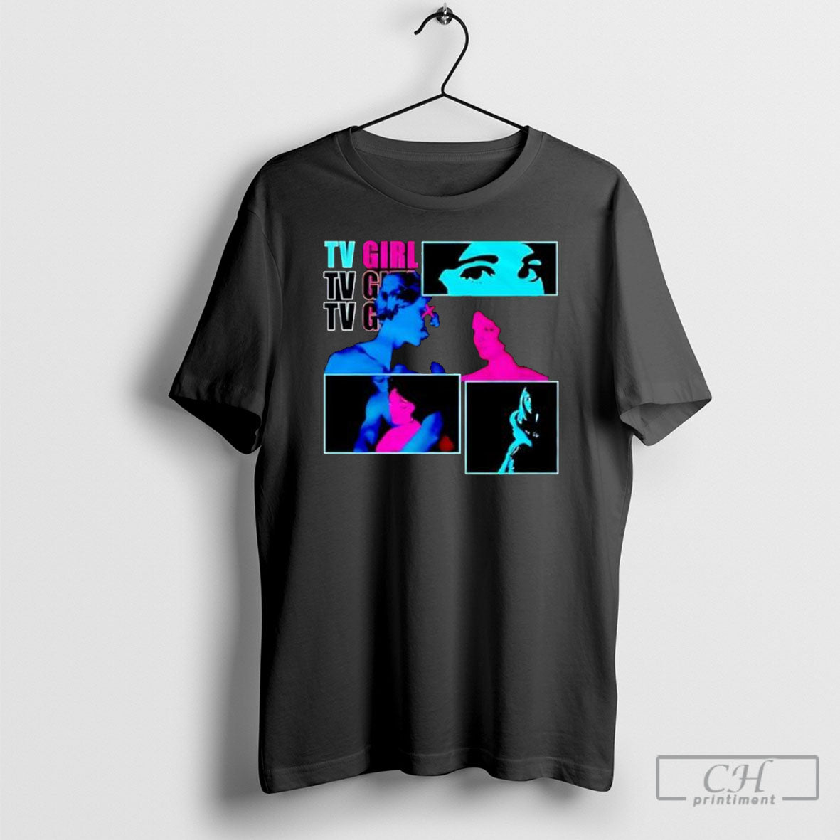 Tv Girl Aesthetic Retro Collage Music - Adult & Kids T-Shirts, Sweatshirts & Hoodies apparel design preview 1